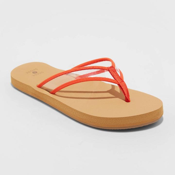 Women's Briana Flip Flop Sandals - Shade & Shore Orange