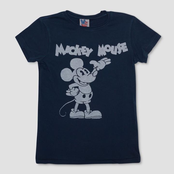 Junk Food Boys' Mickey Mouse Short Sleeve T-shirt - Navy