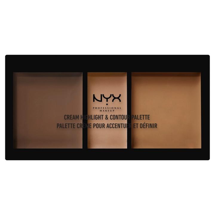 Nyx Professional Makeup Cream Highlight & Contour Palette Deep