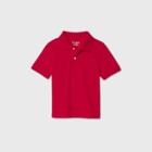 Petitetoddler Boys' Short Sleeve Stretch Pique Uniform Polo Shirt - Cat & Jack Red
