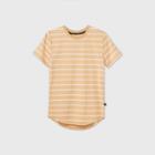 Boys' Short Sleeve Skull Striped T-shirt - Art Class Khaki