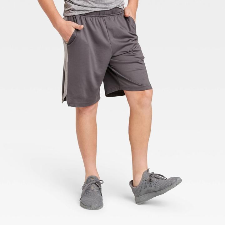 Boys' Basketball Shorts - All In Motion Gray