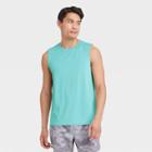 Men's Sleeveless Performance T-shirt - All In Motion Teal Blue