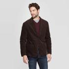 Men's Standard Fit Corduroy Blazer - Goodfellow & Co Natural Brown