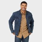 Wrangler Men's Long Sleeve Trucker Jacket - Indigo S, Men's, Size: