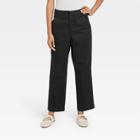Women's Straight Leg Chino Pants - A New Day Black