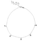 Target Women's Choker Necklace With 4 Extender And Ball Drops In Sterling Silver - Gray