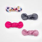 Girls' 4pk Clips And Barrettes - Cat & Jack Black/pink