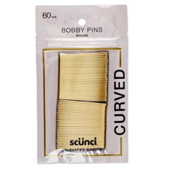 Conair Scunci Curved Bobby Pins Blonde - 60pk, Adult Unisex, Yellow