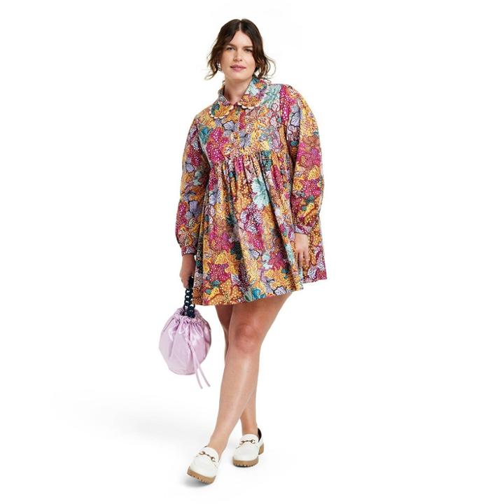 Women's Anemone Floral Mini Dress - Kika Vargas X Target Pink/blue/gold Xxs
