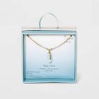 Silver Plated Opalite Pendant Necklace - A New Day Gold