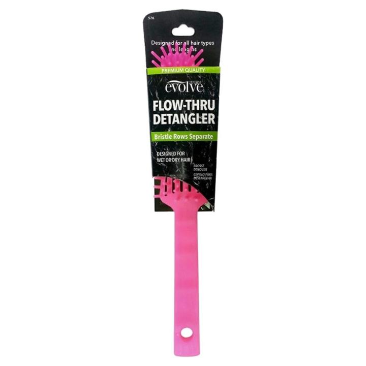 Firstline Evolve Flow-thru Detangling Brush, Black