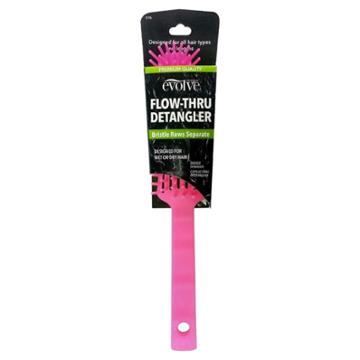 Firstline Evolve Flow-thru Detangling Brush, Black