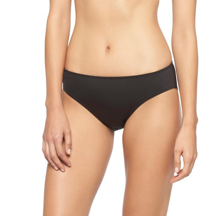 Clean Water Women's Full Coverage Hipster Bikini Bottom Black (xs)