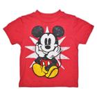 License Disney Mickey Mouse Infant Toddler Boys' T-shirt - Red