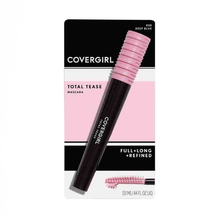 Covergirl Total Tease Mascara 820 Deep Blue -0.21oz, Deep Blue