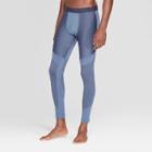 Men's Ribbed Brushed Training Tights - C9 Champion Elevation Blue