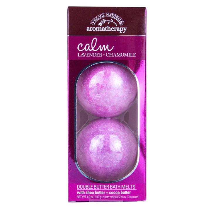 Village Naturals Double Butter Bath Melts - Calm Lavender-chamomile