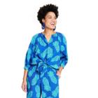 Women's Pineapple Print Cover Up Shirtdress - Tabitha Brown For Target Blue