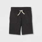 Boys' Knit Pull-on Shorts - Cat & Jack Charcoal Gray