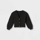 Toddler Girls' V-neck Cardigan - Cat & Jack Black