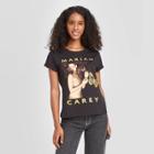 Live Nation Women's Mariah Carey Butterfly Short Sleeve Graphic T-shirt - Black