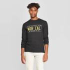 Men's Long Sleeve Crewneck Nor Cal Graphic T-shirt - Modern Lux Black