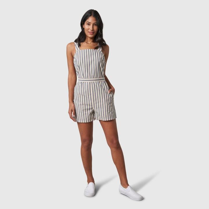 United By Blue Women's Organic Retro Romper - Blue