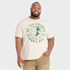 Men's Big & Tall Short Sleeve Graphic T-shirt - Goodfellow & Co Ivory/map