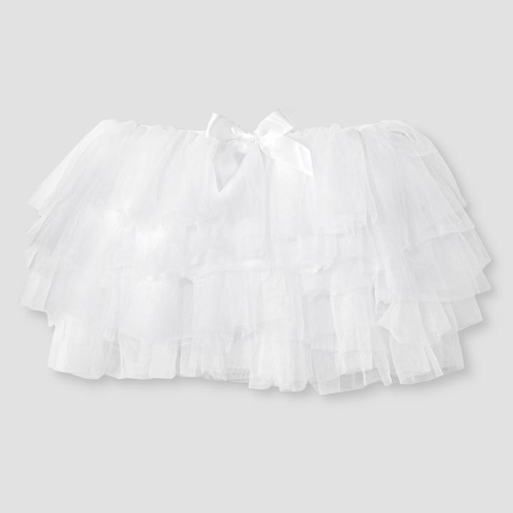 Danshuz Girls' Tutu - White 7-8,