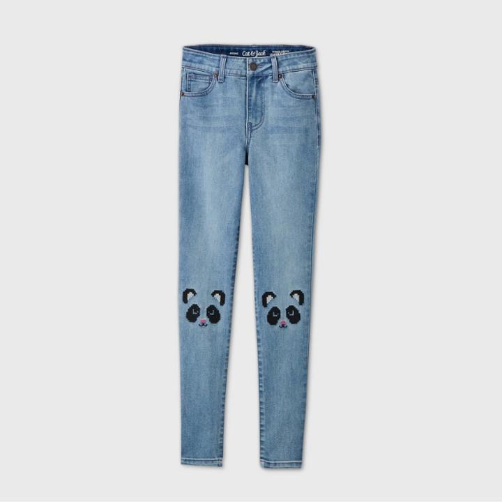 Girls' Panda Knee Jeggings - Cat & Jack