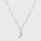 No Brand Angel Wing Mini Pendant Necklace - Silver, Women's