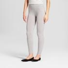 Women's Cotton Blend Seamless Leggings With 5 Waistband - A New Day Charcoal Heather