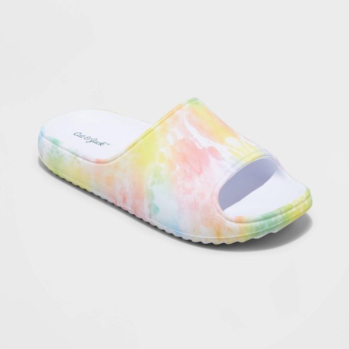 Kids' Wilder Tie-dye Slip-on Slides - Cat & Jack 13, Tie-dye