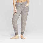 Women's Striped Perfectly Cozy Lounge Jogger Pants - Stars Above Gray