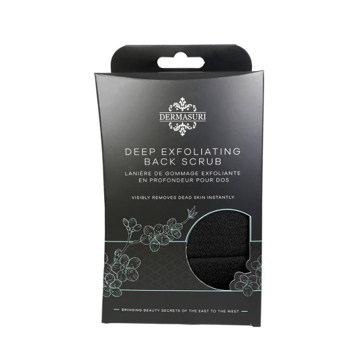 Dermasuri Deep Exfoliating Back Scrub - Black