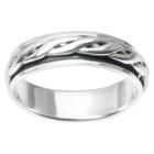 Men's Daxx Spinner Band In Sterling Silver - Silver