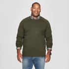 Men's Big & Tall Crew Neck Sweater - Goodfellow & Co Olive Heather