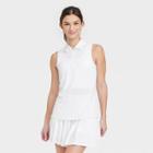 Women's Polo Tank Top - All In Motion White