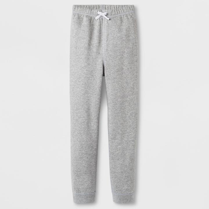 Boys' Adaptive Fleece Jogger Pants - Cat & Jack Heather Gray