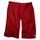 Dickies Men's Loose Fit Twill 13 Multi-pocket Work Shorts- English Red