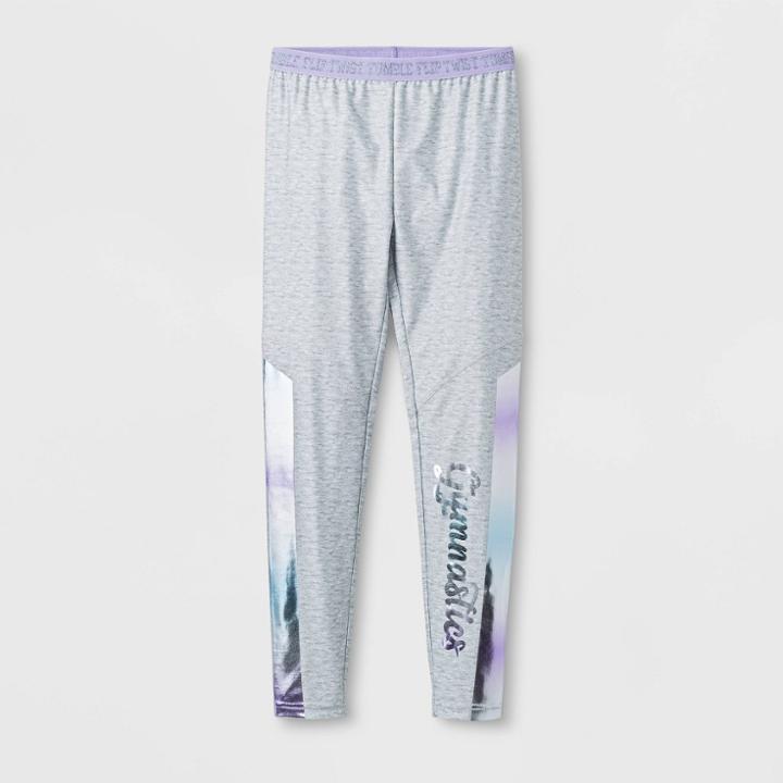 Target Girls' Tumble Twist Flip Active Wear Leggings - Gray