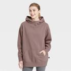Women's Oversized Hooded Sweatshirt - Joylab Pewter