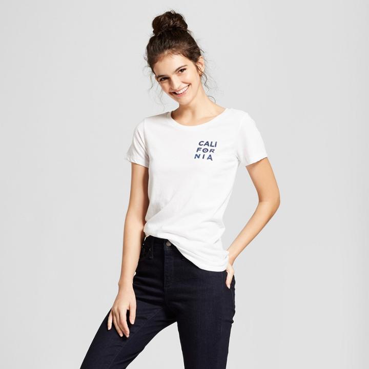 Women's California Star Short Sleeve T-shirt - Awake - White