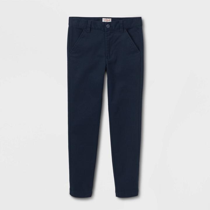 Boys' Slim Fit Skinny Uniform Pants - Cat & Jack Blue