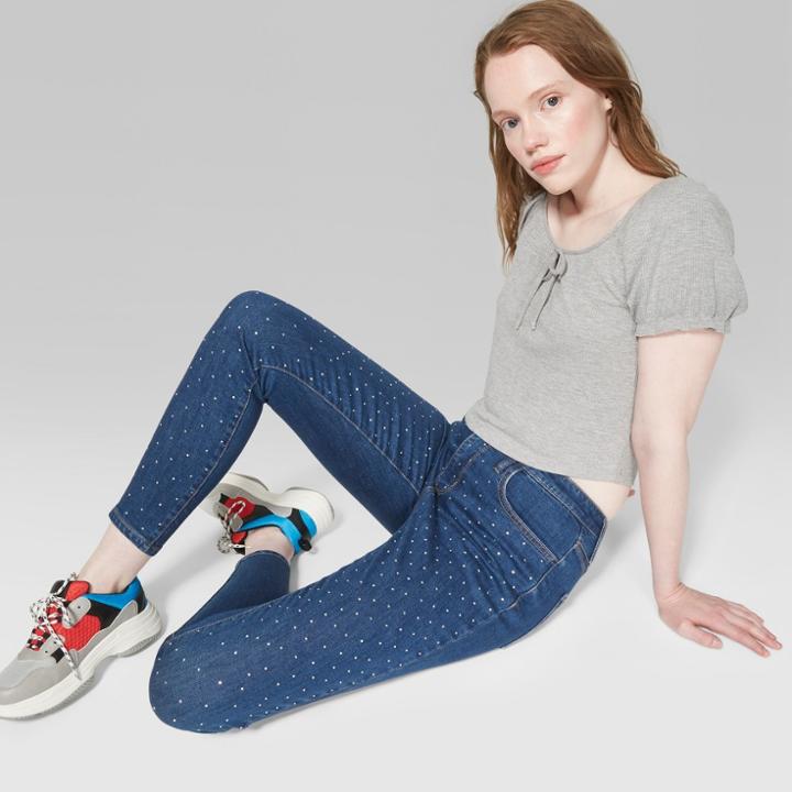 Women's Short Sleeve Feminine Puff Sleeve Top - Wild Fable Heather Grey