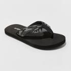 Boys' Cal Slip-on Thong Sandals - Cat & Jack Black