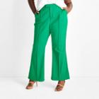 Women's Plus Size Mid-rise Flare Pants - Future Collective With Kahlana Barfield Brown Green