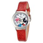 Disney Mickey And Minnie Watch - Red, Girl's