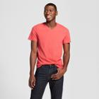 Men's Standard Fit Short Sleeve V-neck T-shirt - Goodfellow & Co Guava Berry